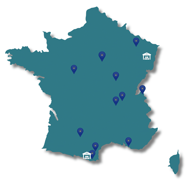 carte de france sites 650X617 implantation eurorail